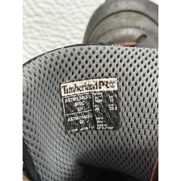 Timberland Pro Boots Mens 12 Brown Black Waterproof Alloy Toe Outdoor Work Boots main image 10